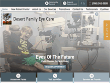Tablet Screenshot of desertfamilyeyecare.com